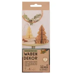 folia 2er-Set Wabentannen »HYGGE XMAS TREES« 38