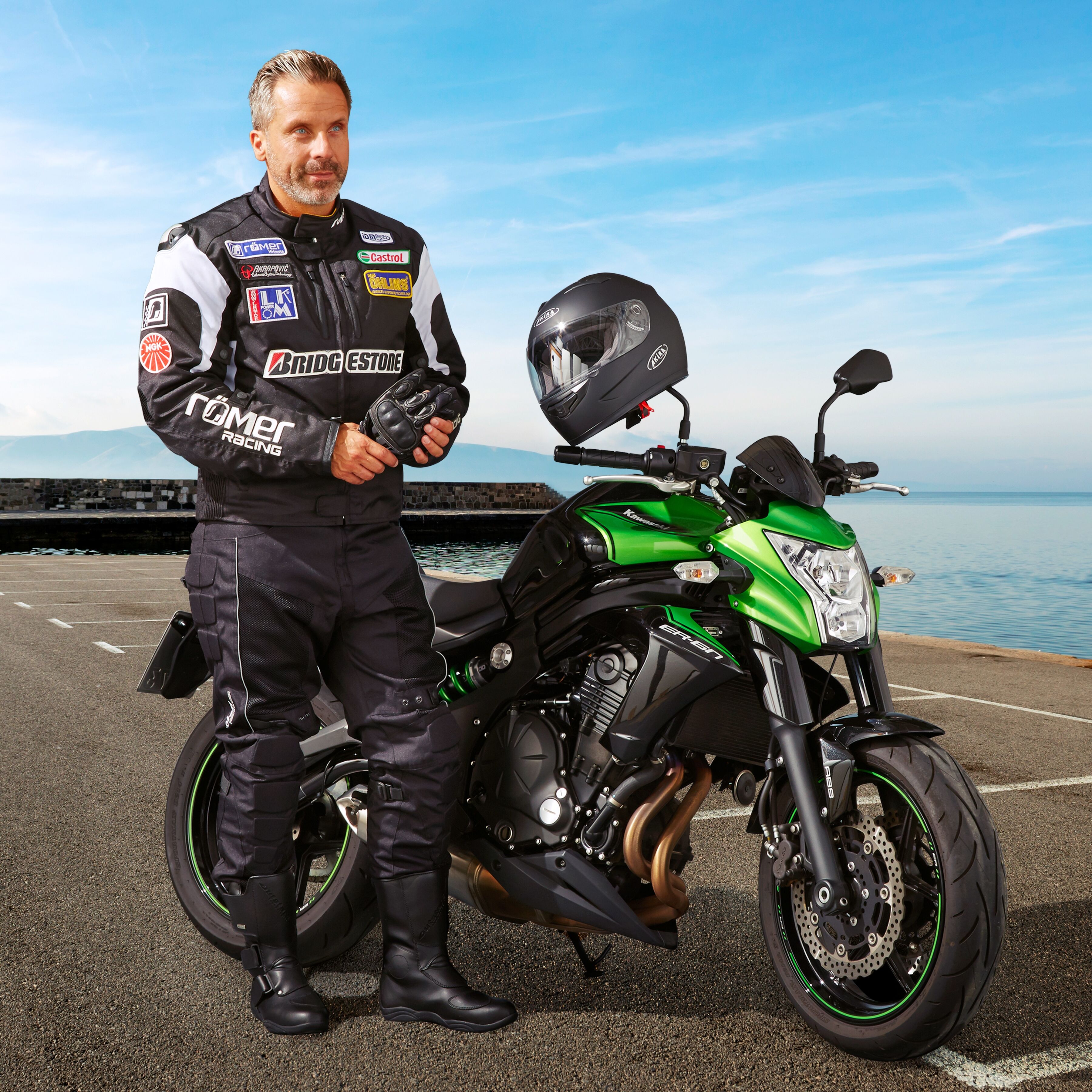 Motorradhandschuhe NERVE "Sporty" Gr. XXL, schwarz, Handschuhe, XXL, Motorradhandschuhe, mit Weitenverstellung schwarz XXL