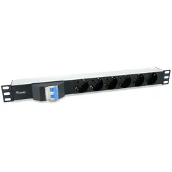 Equip 6-Fach Deutsche Steckdosenleiste mit Leistungsschalter