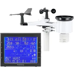 Rosenborg WS2350 Professioneel Weerstation, Wetterstation, Schwarz