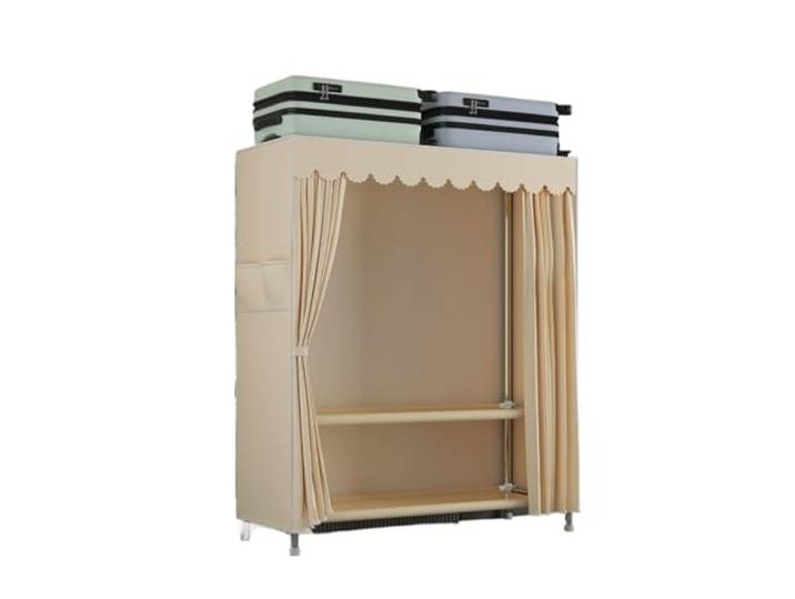 MCLIUJIA Mobiler Kleiderschrank Einfacher Stoff-Kleiderschrank, Abnehmbare Tragbare Kleiderschrank-Regale, Kleiderständer for Schlafzimmer Schneller und einfacher Aufbau(170x46x120cm)