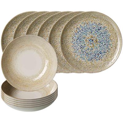 Ritzenhoff & Breker Rimini Tafelservice 12-teilig Mosaik Sand