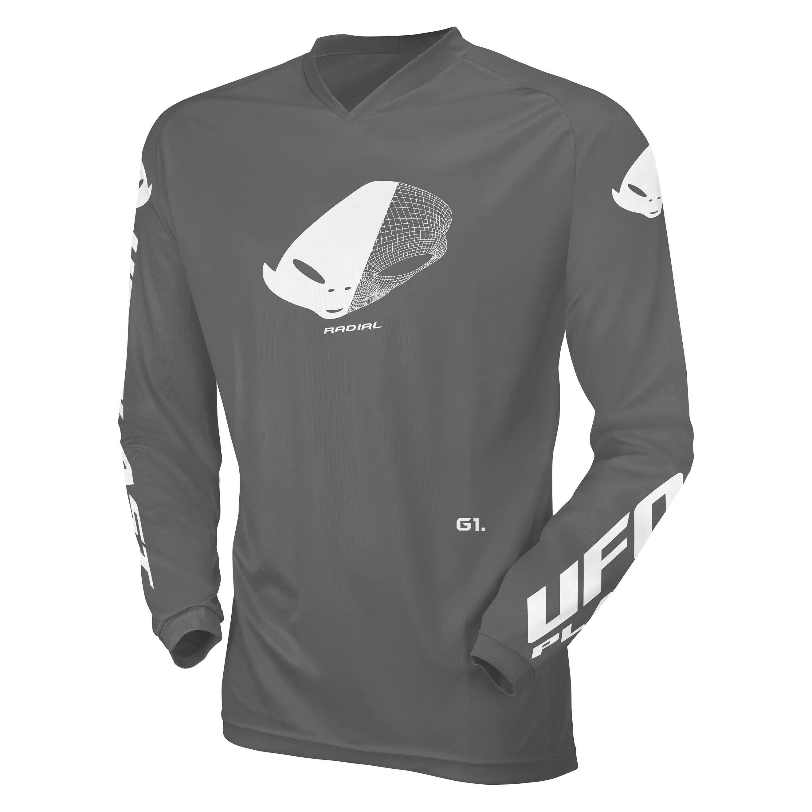 Ufo Plast Kinderjersey Ufo Radial Grey Gr. S (S) (MG04531-ES)