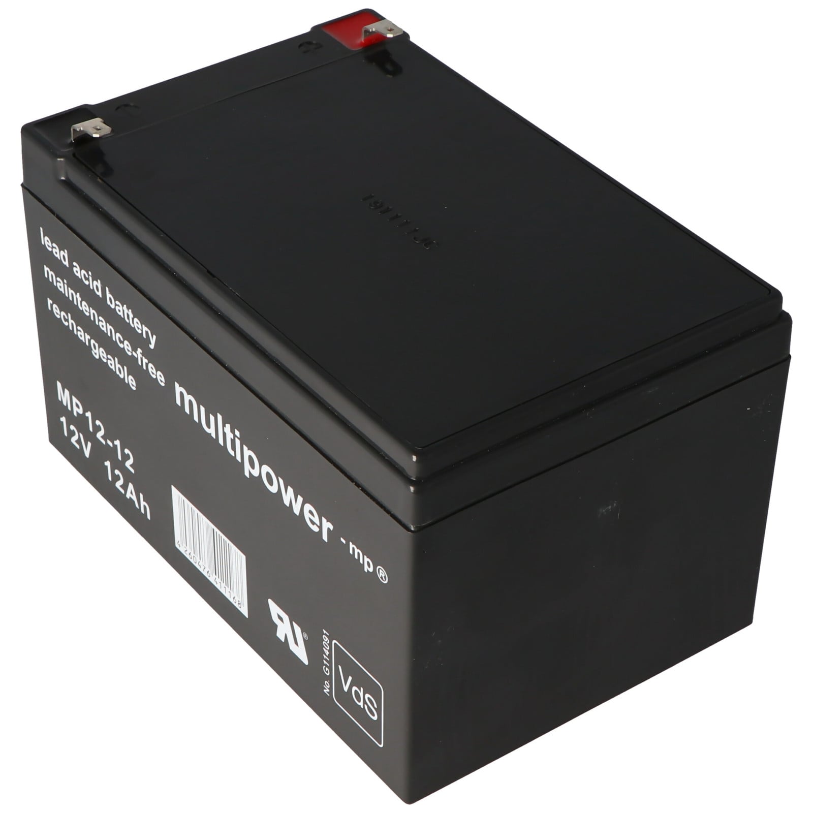 Multipower MP12-12 loodaccu, 12 Volt, 12Ah