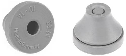 PB Fastener MF-M25-EG Kabeldurchführung Klemm-Ø (max.) 14mm Plattenstärke (max.) 4mm EPDM Grau
