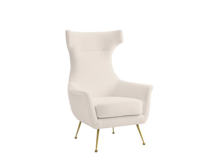 Lulu Lounge-Sessel – Kreideweiß
