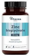 Vitavea Zinc Bisglycinate Immunité & Beauté de la Peau 60 Unités - Pot 60 gélules de 0,30 g