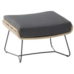 idyl Gartenhocker Lett Geflecht Beige Natur