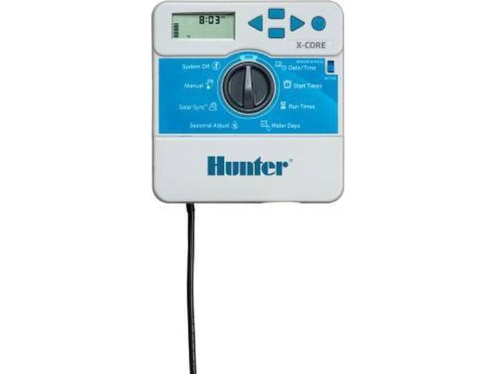 Hunter - beregeningscomputer - X-Core 401i (binnen model) - 4 stations - 3 programma's met elk 3 start tijden