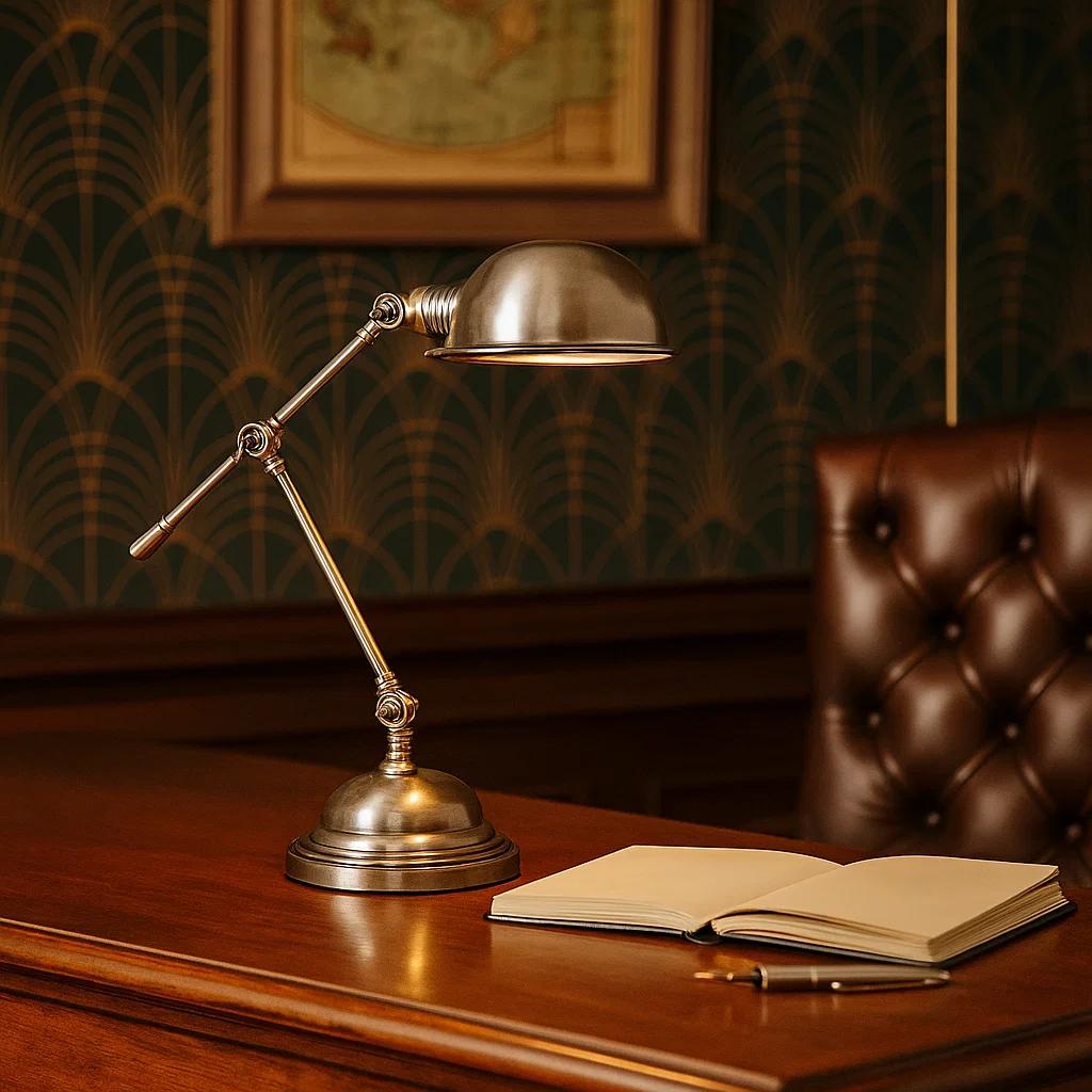 KS Verlichting Tafellamp Sidney Antiek Zilver