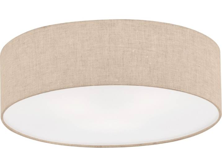 Fischer-Honsel Lampe à suspendre THOR Ø 40cm avec abat-jour en lin Beige