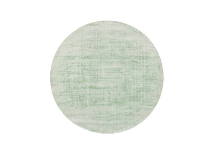 Tapis en viscose rond menthe d 160