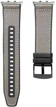 Everyday Crate Honor Watch 5 Hybrid Leather Watch Band Premium Silicone Watch Strap Replacement grey