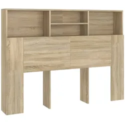 vidaXL Kopfteilschrank Sonoma-Eiche 140 x 19 x 103,5 cm