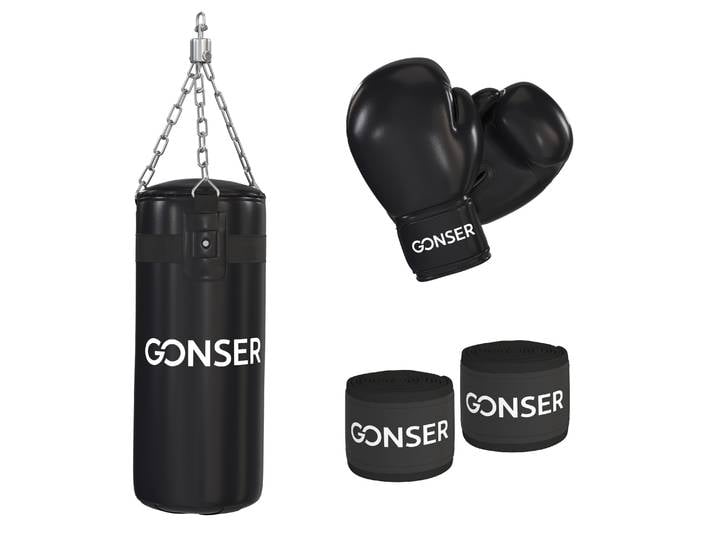 Boxsack Set mit Handschuhen und Bandagen