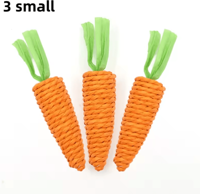 Inspire Curations CrunchyCarrot Interactive Cat Chew Toy For Indoor Cats 3 Small