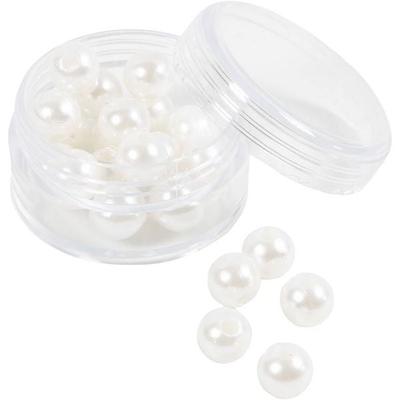Creativ Company Wachsperlen, D 8 mm, Lochgröße 2,3 mm, Perlmutt , 22 Stk