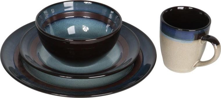 Goliat Keramiek Servies Bruin Crème-kleurig en Blauw