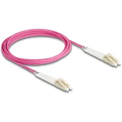 Delock LWL Kabel LC-D > LC-D Multimode OM3 winkelbar 3,0m (3 m), Netzwerkkabel