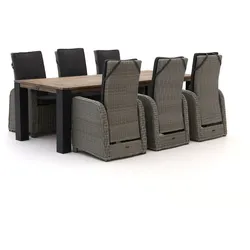 Intenso Umbria/ROUGH-X 240 cm Gartenmöbel-Set 7-teilig verstellbar