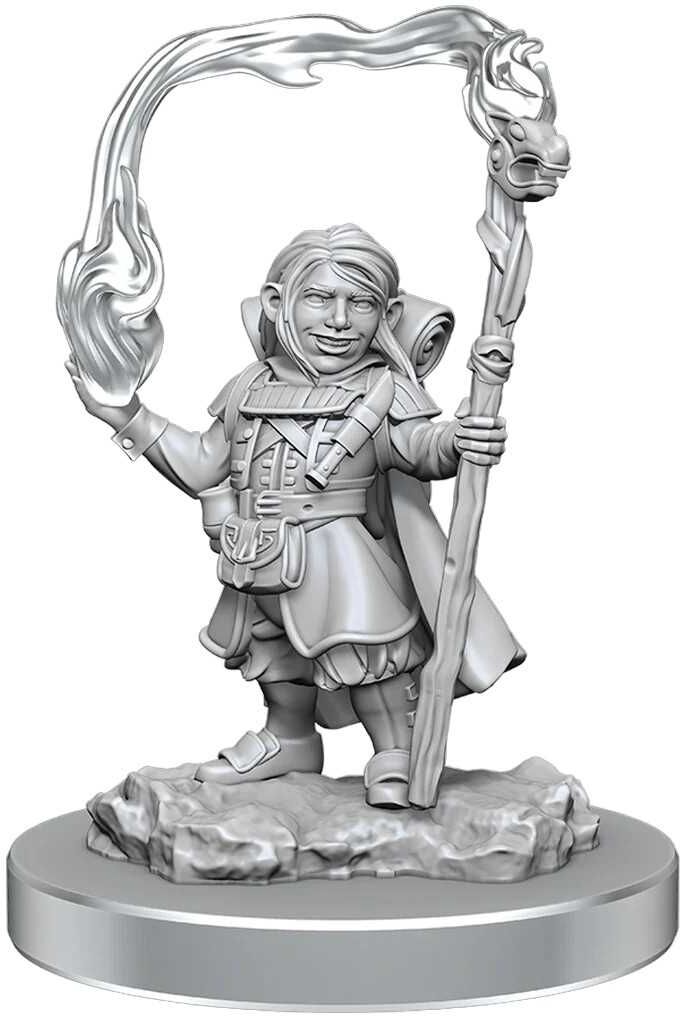 Wiz Kids LLC D;D Nolzur's Marvelous Miniatures: Halfling Wizards, Unpainted Miniatures for Dungeons & Dragons, WizKids