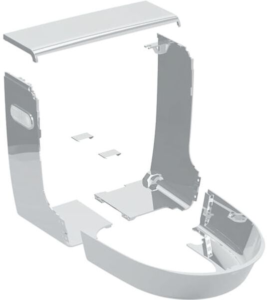 Designabdeckung zu Geberit 243102211 Mera glanzverchromt