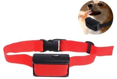 Everyday Crate SilentGuard Automatic Dog Bark Collar With Ultrasonic Training & Smart Bark Detection red