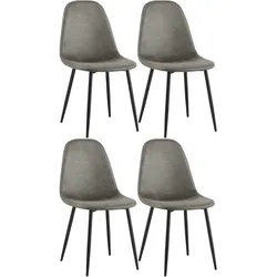 4er Set Esszimmerstühle Napier Kunstleder