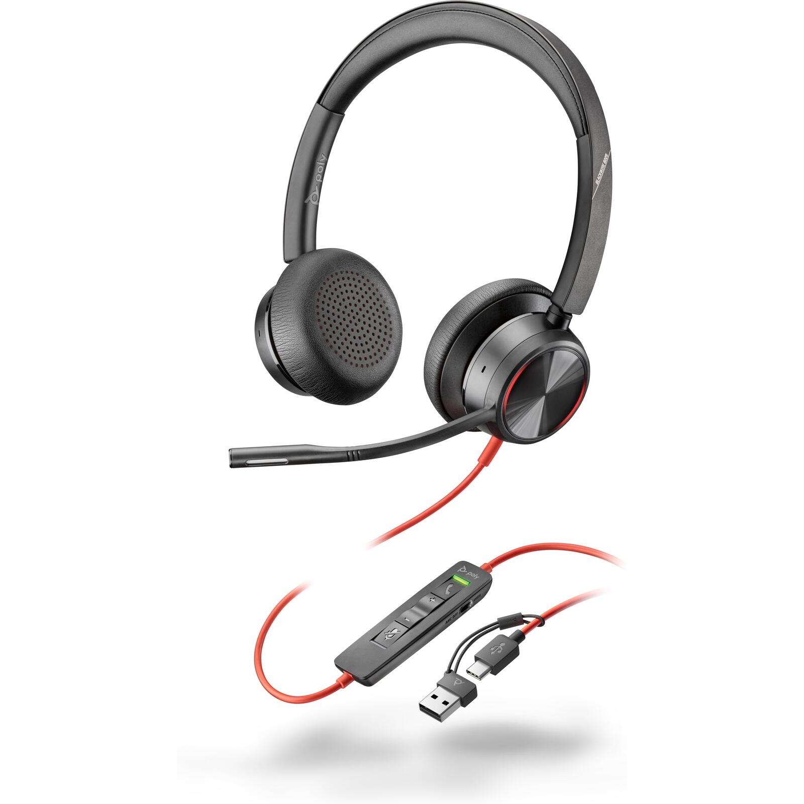 Poly Blackwire 8225 Stereo Headset On-Ear 8X223AA