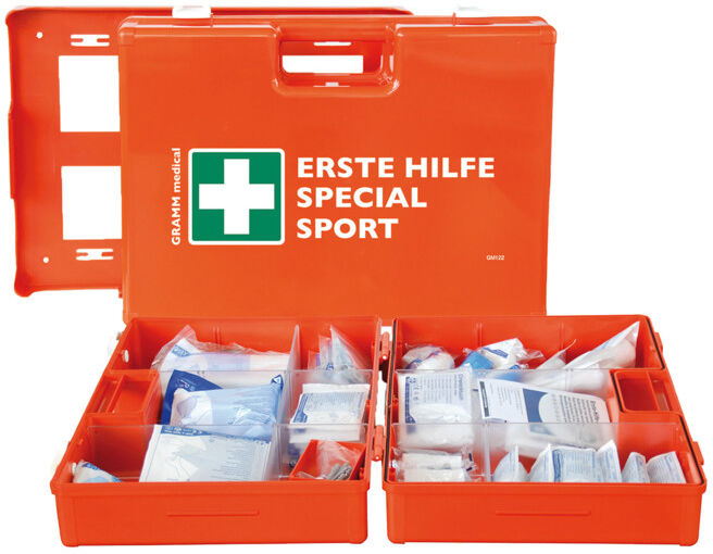Gramm Medical Trousse de premiers secours Sport avec DIN 13 157 + équipement supplémentaire (418.035.01611)