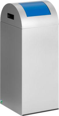 Selbstlöschende Wertstoff-Abfallsammler 55R, silber/blau
