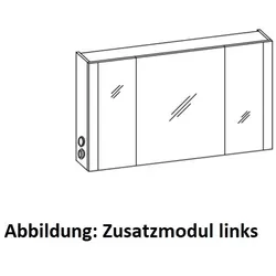 Artiqua LED-Spiegelschrank, Anthrazit Glanz, 071-SET-4-12-UN-51 071-SET-4-12-UN-51