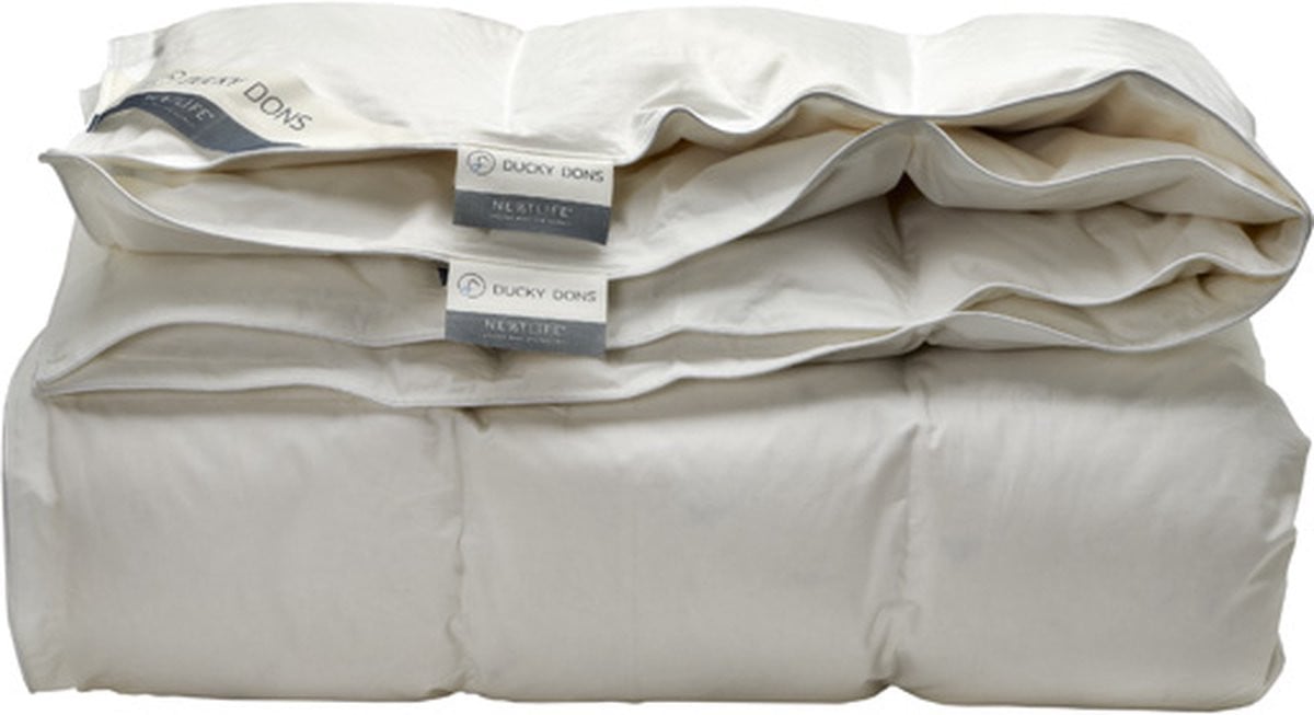 Ducky Dons Nextlife 4-Seizoenen Dekbed met 70% Dons en Gerecyclede Dons/Veren, Lits-jumeaux, 240 x 220 cm
