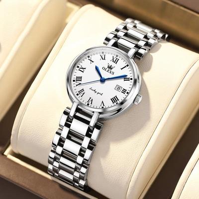 Inspired Deals Ladies Quartz Watch Waterproof Stainless Steel Watch With Elegant Dial roman Dial