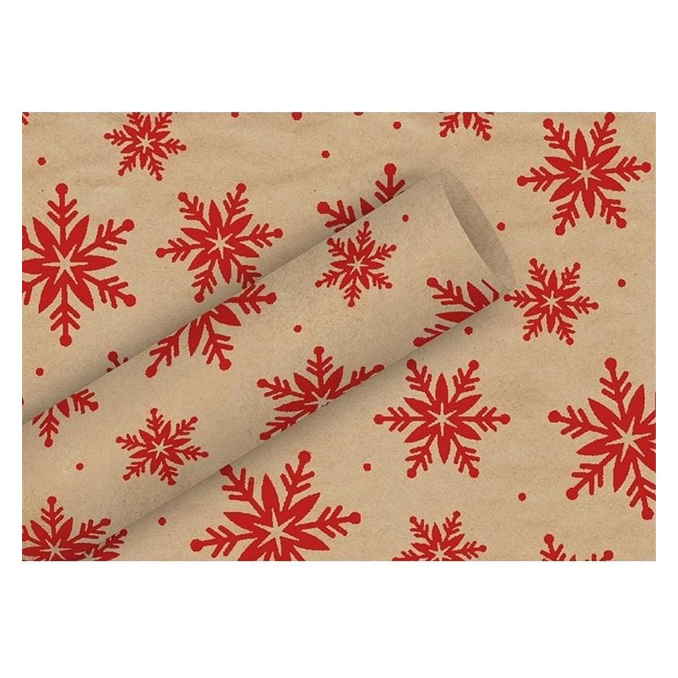 Braun + Company Geschenkpapier Kristalle Rot 2 m x 70 cm (1x) (1459 22609)