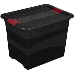 Keeeper Aufbewahrungsbox Eckhart, 24Liter, mit Deckel, Kunststoff, 40 x 30 x 30 cm
