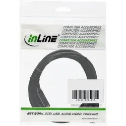 INLINE USB 2,0 Verlängerung, Stecker / Buchse, Typ A, 3m schwarz, 3m