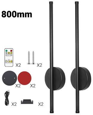 Friendly Fresh Finds Rechargeable LED Wall Light Set Of Wireless Wall Sconce With Remote Dimmable Modern Accent Lighting 80cm