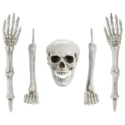 Partydeco Halloweenfigur Skelett 5-teilig (1 Stk.)