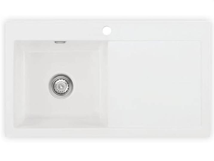 Systemceram Mera 90 Polar Keramikspüle Handbetätigung