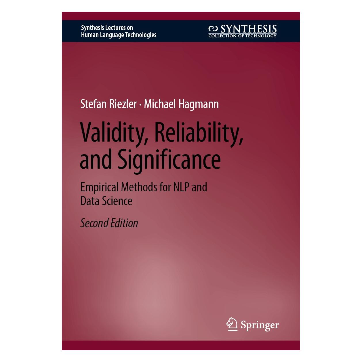 Springer Riezler:Validity, Reliability, and Sign (9783031570643)