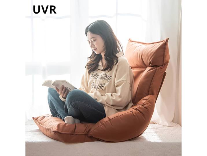 Fauteuil paresseux UVR, chaise de sol individuelle pour salon, tatami, chaise de bureau pour ordinateur, chaise de lecture pour balcon/fenêtre, fauteuil inclinable pour chambre à coucher, mobilier