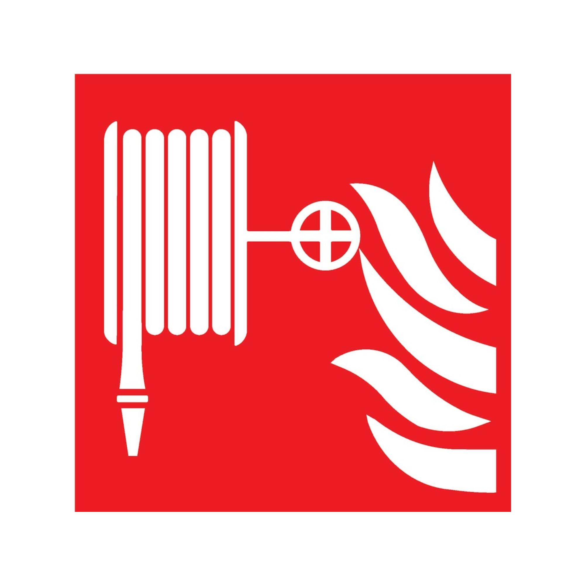 SafetyMarking Brandschutzschild Folie B200xH200 mm Löschschlauch langnachleuchtend ; wolk (38.A5110)