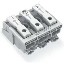 Wago 294-4013 Leuchtenanschlussklemme,Drücker extern,ohne PE-Kontakt,weiß 2944013  - 500 Stück