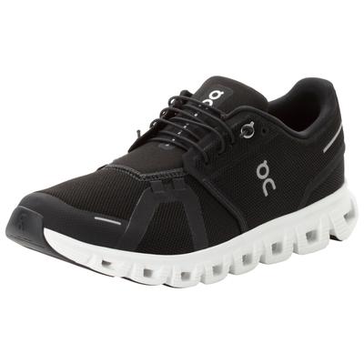 Sneaker ON RUNNING "ON RUNNING CLOUD 6", Herren, Gr. 44,5, schwarz-weiß (schwarz, weiß), Synthetik, Schuhe Sneaker, Topseller