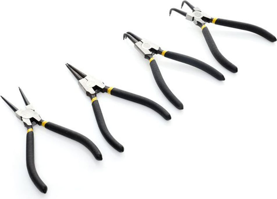 Kraft&Dele Set van 4 borgringtangen, 15 cm