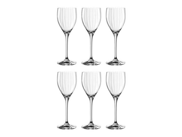Leonardo Gläserset Poesia, Transparent, Glas, 6-teilig, 190 ml, 8x22x8 cm, Gläser, Gläsersets