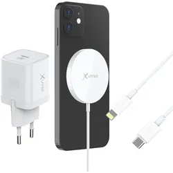 XLAYER MagFix Pro 15W Wireless Magnetic Starter Set, weiß