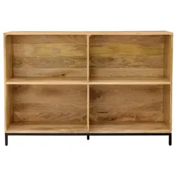 Bücherregal Gita 130x90x35 aus Mango-Massivholz