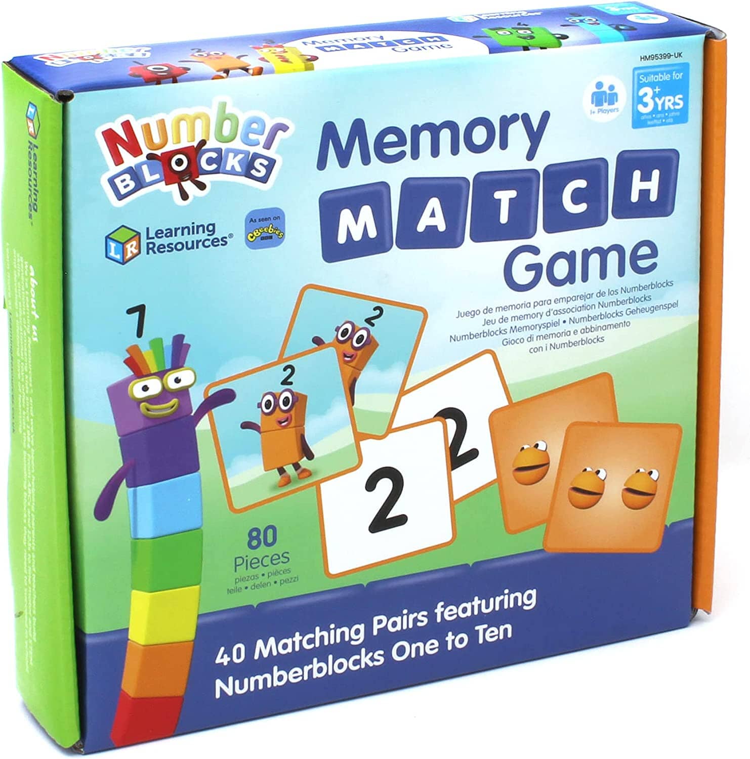 Numberblocks Memory Match Game by Learning Resources - Ages 3 Years+ - Educational Toy Learning Resources